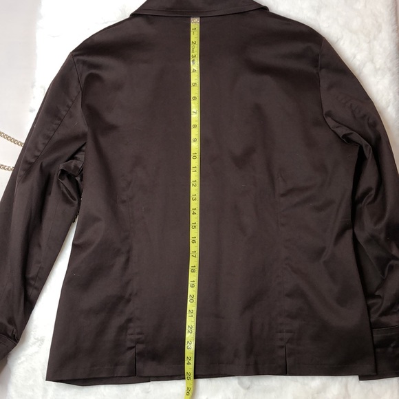 Chico’s Jacket Brown Button Down Lined Jacket -Size 3/ XL - Picture 8 of 8